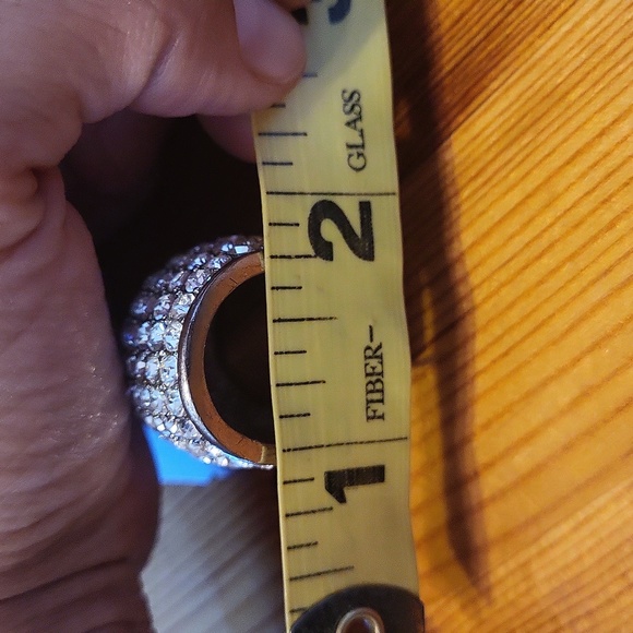 Multi Row Dome Silver & Zirconia Ring - Picture 9 of 9